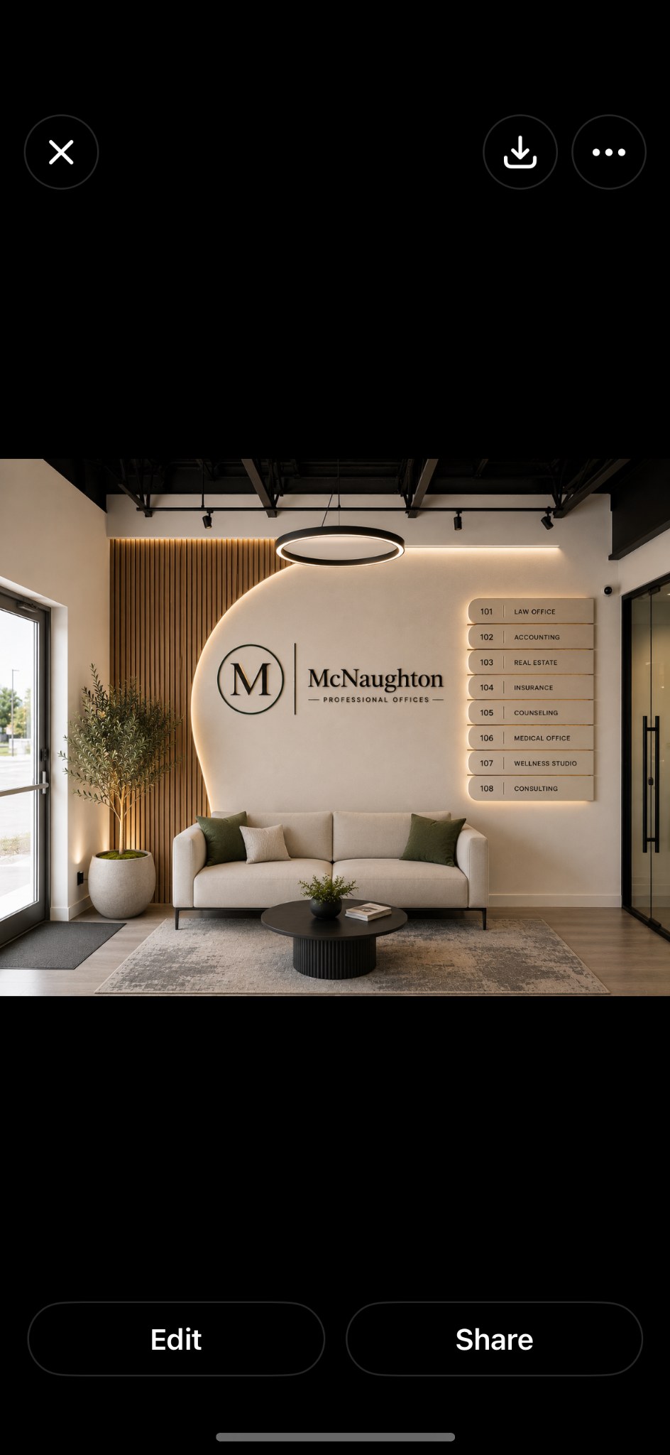 Large open office space